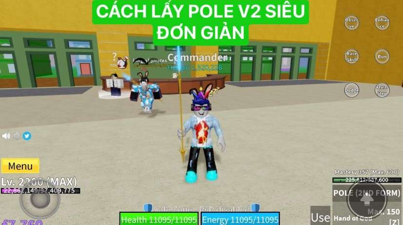 cách lấy pole 4