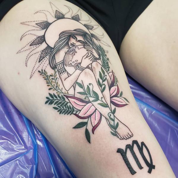 Virgo Tattoos: Symbolism And Meanings - Nenuno Creative