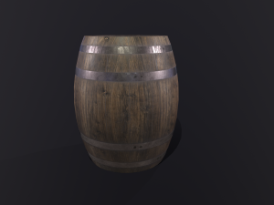 Photorealistic barrel 3D Model