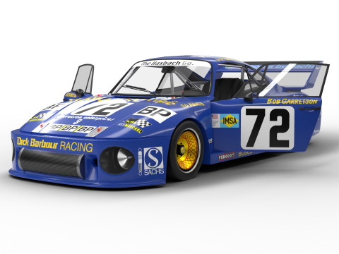 Porsche 935 Le Mans 1979-79 Barbour Racing HQ 3D Model