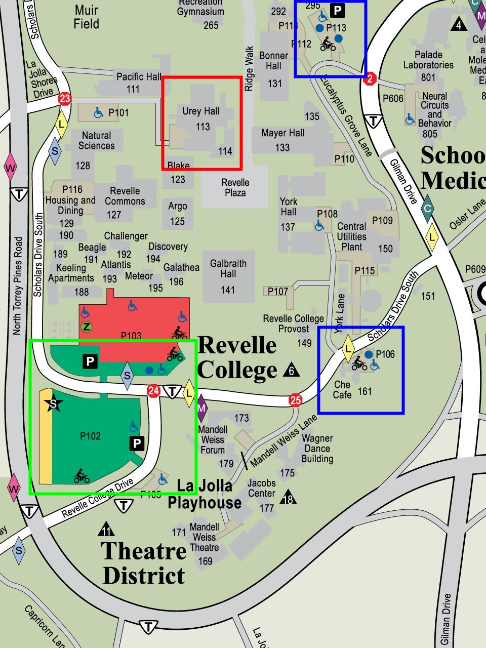 UCSD Campus Map Printable