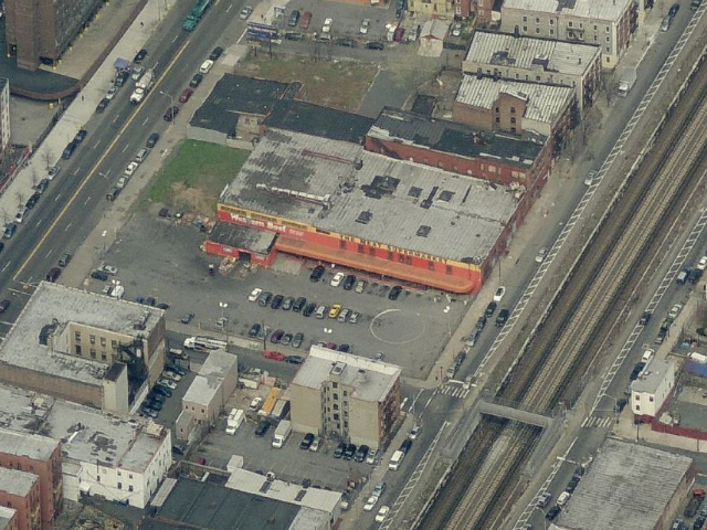 42-61 Park Avenue, overhead shot from Bing Maps