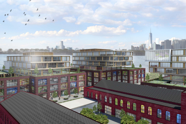 Red Hook office complex, rendering by NBBJ