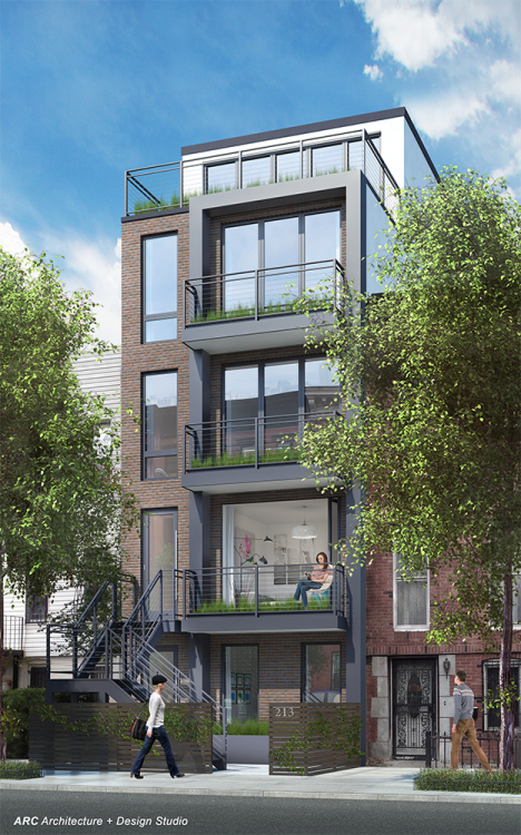 213 Halsey Street, rendering by ARC