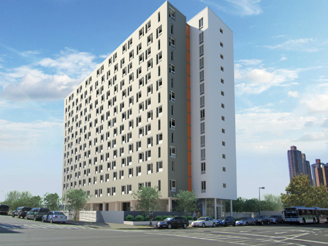 Draper Hall, rendering from Dattner