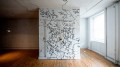 Shantell Martin's work on a fourth floor elevator at 25 Mercer Street. Credit: Roy Rochlin