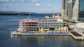 Construction at Pier 17 at the South Street Seaport, as seen from the Brooklyn Bridge. Photo by Tectonic