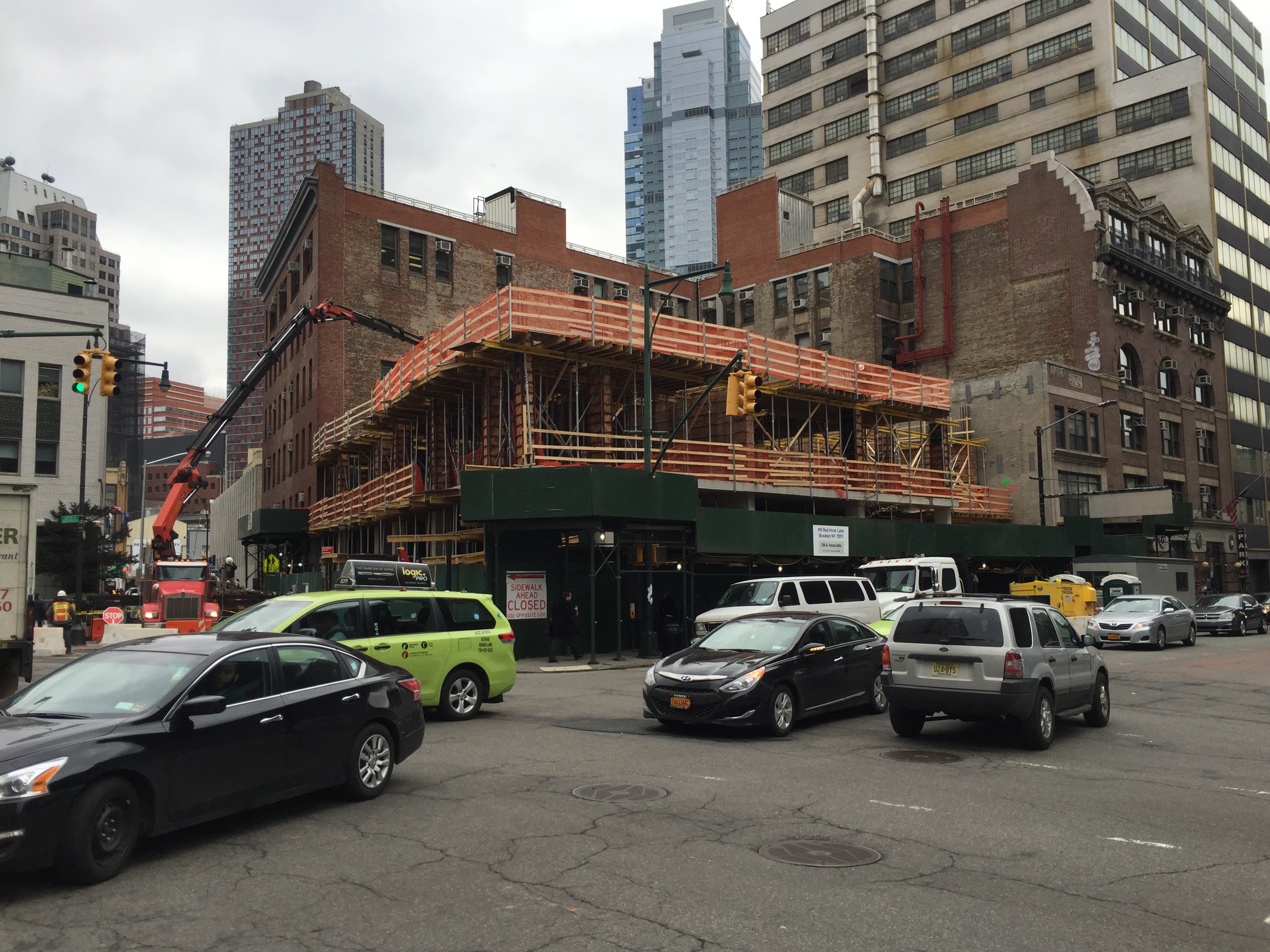 Construction at 117 Livingston Street. Photo by Tectonic.