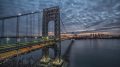 The George Washington Bridge seen at sunrise from the Fort Lee Historic Park in January of 2017. Photo by Kris Denkers/Gypsy Owl Photography