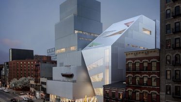 New Museum at 235 Bowery, Rendering via OMA Instagram