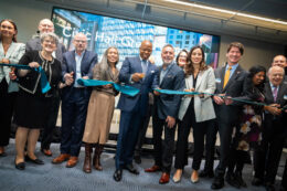 Picture of ribbon cutting ceremony, via nyc.gov