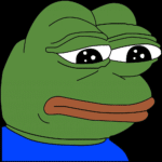 Sad Pepe the Frog  meme template blank