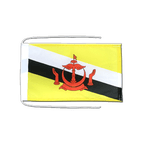 Brunei - Flag with ropes 8x12"