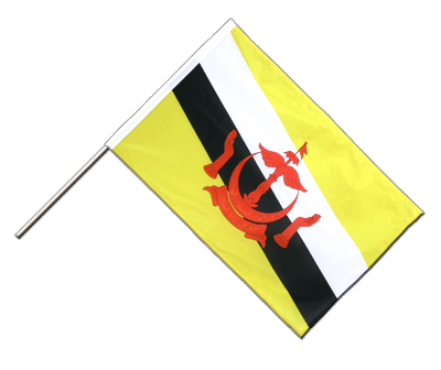 Brunei - Hand Waving Flag PRO 2x3 ft