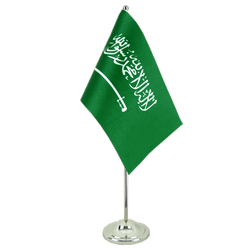 Saudi Arabia Satin Table Flag 6x9"