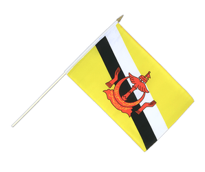 Brunei Hand Waving Flag 12x18"