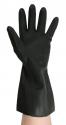 Black Polychloroprene rubber industrial gloves