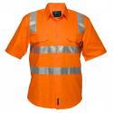 orange hi vis short sleeve shirt