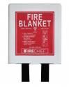 1 x 1m Fire Blanket, Basic Pod In White