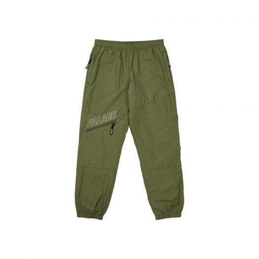 Palace Slant Zip Shell Pant Olive