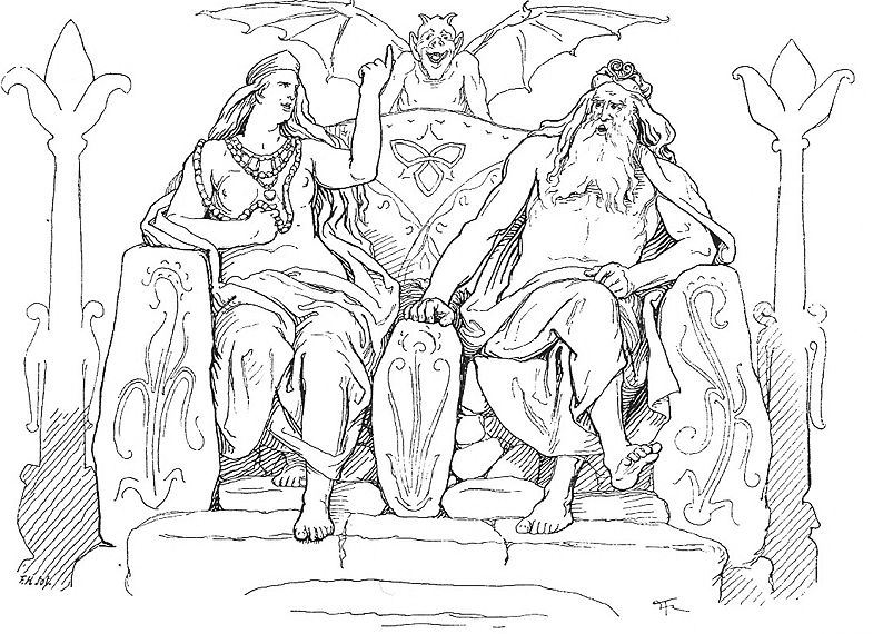 Odin and Frigg