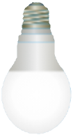 電球形LEDランプのイラスト