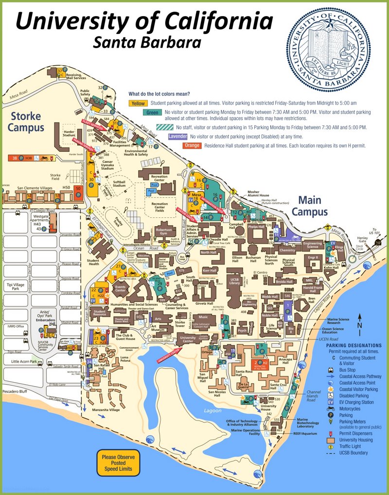 UCSB Campus Map | University of California, Santa Barbara ...