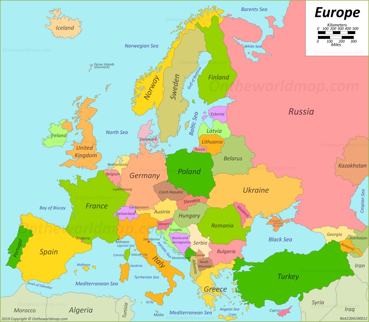 Large Map Of Europe Map Of The World | Images and Photos finder