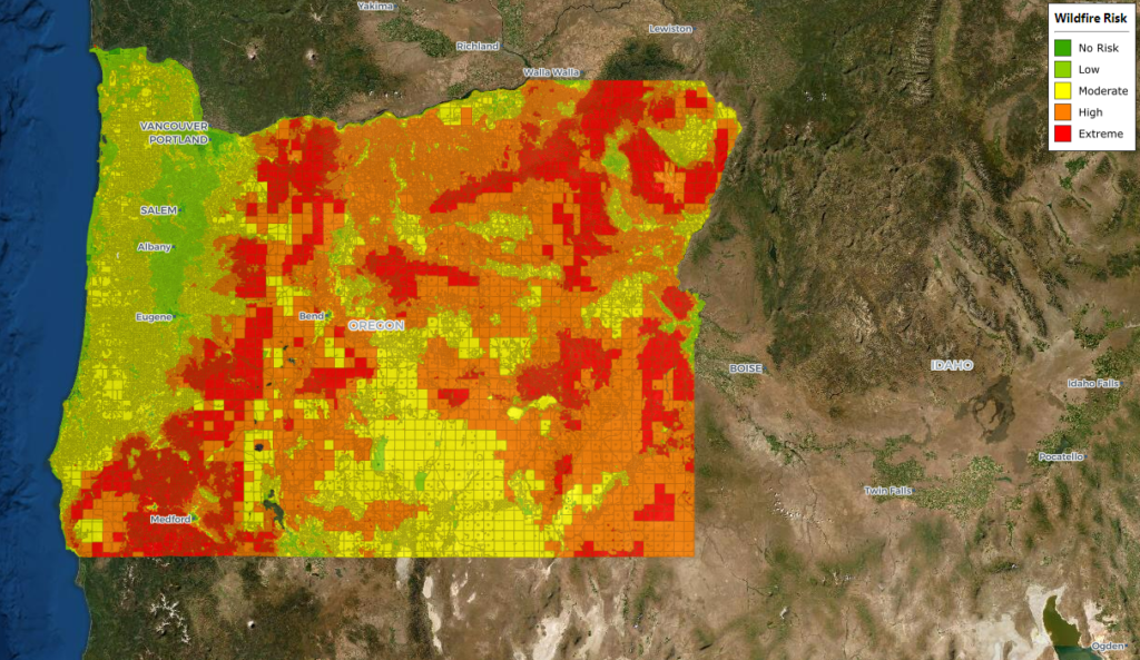 Wildfires In Oregon Map