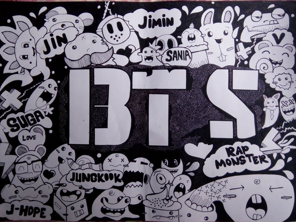 Update 73+ bts doodle drawings - xkldase.edu.vn