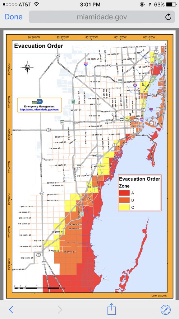 Miami Dade Evacuation Zone Map Maps For You - Gambaran