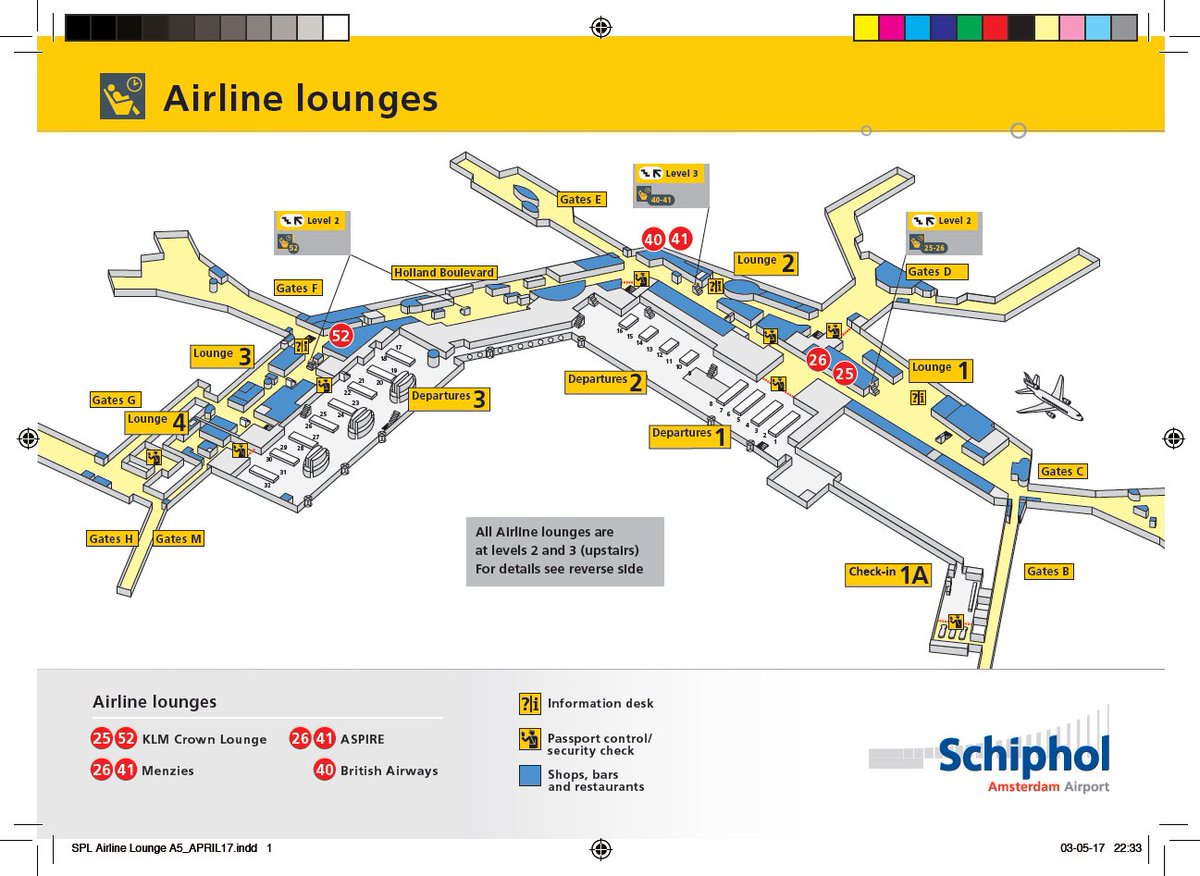 Amsterdam Airport Schiphol Terminal Maps