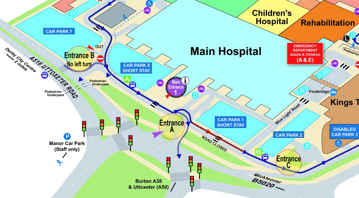 Derriford Hospital Map