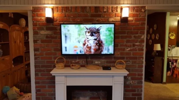 mounting tv on exposed brick wall