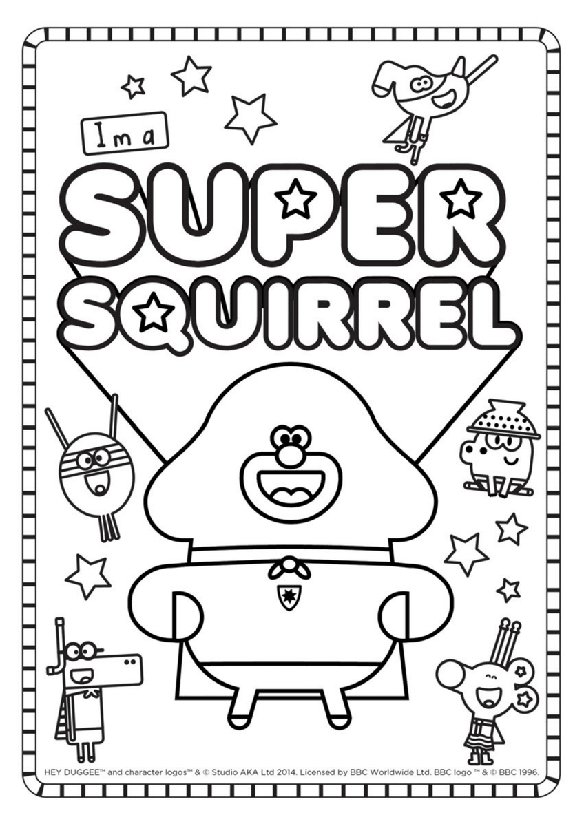 Hey Duggee Coloring Pages Printable