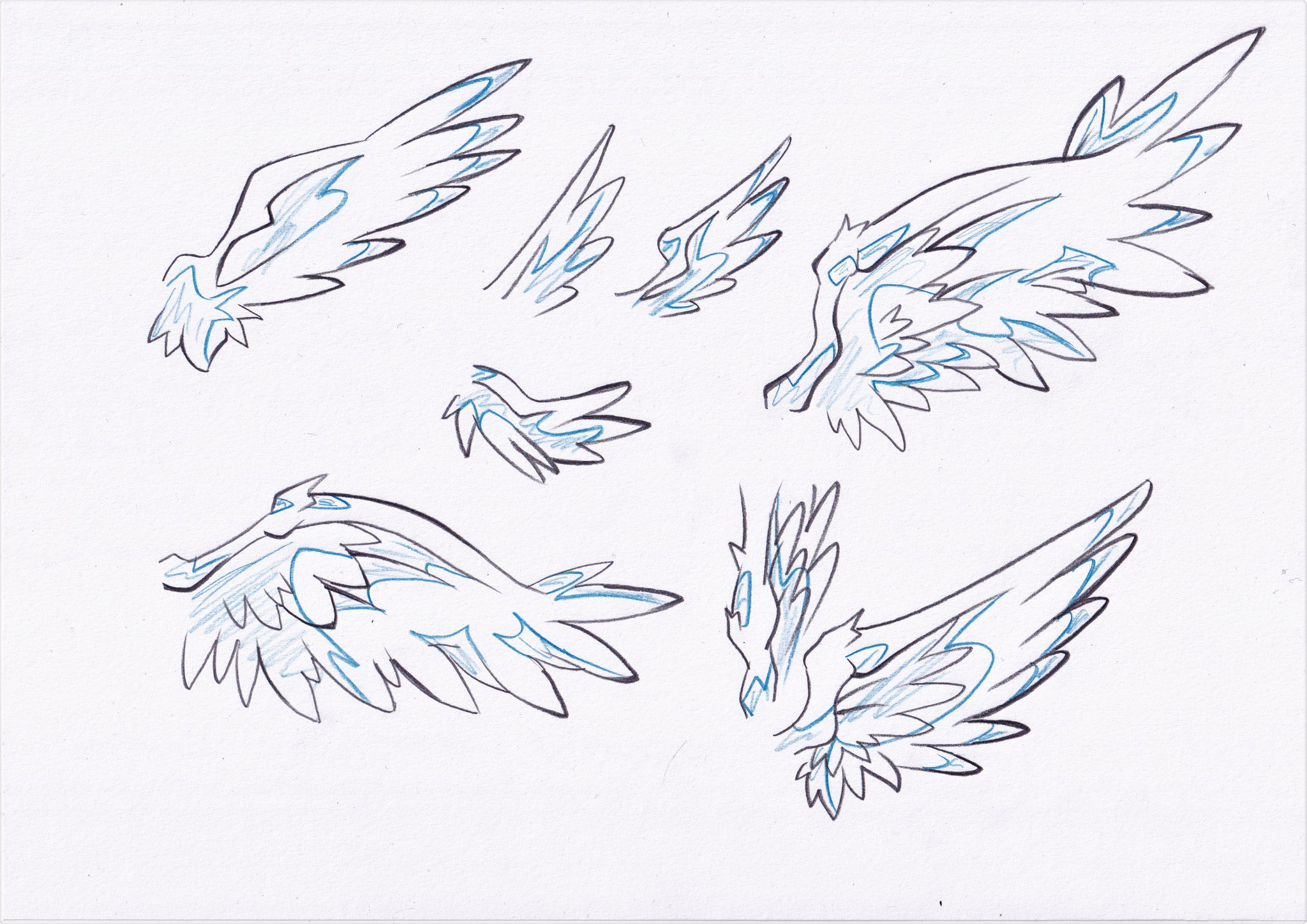 Anime Angel Wings Drawing