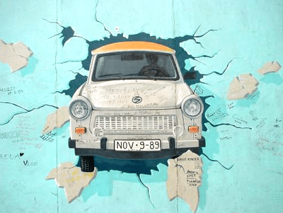 Grafite no Muro de Berlim