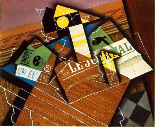 Juan Gris, Fantomas%20Pipe%20and%20Newspaper