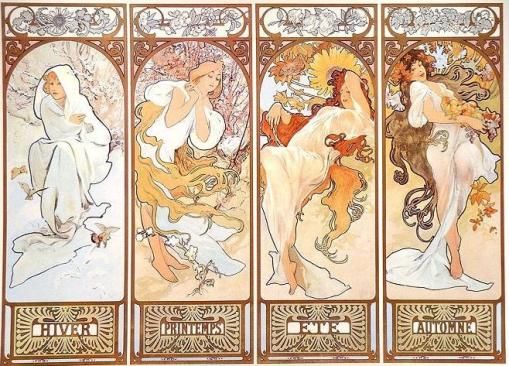 Mucha, 4 estações
