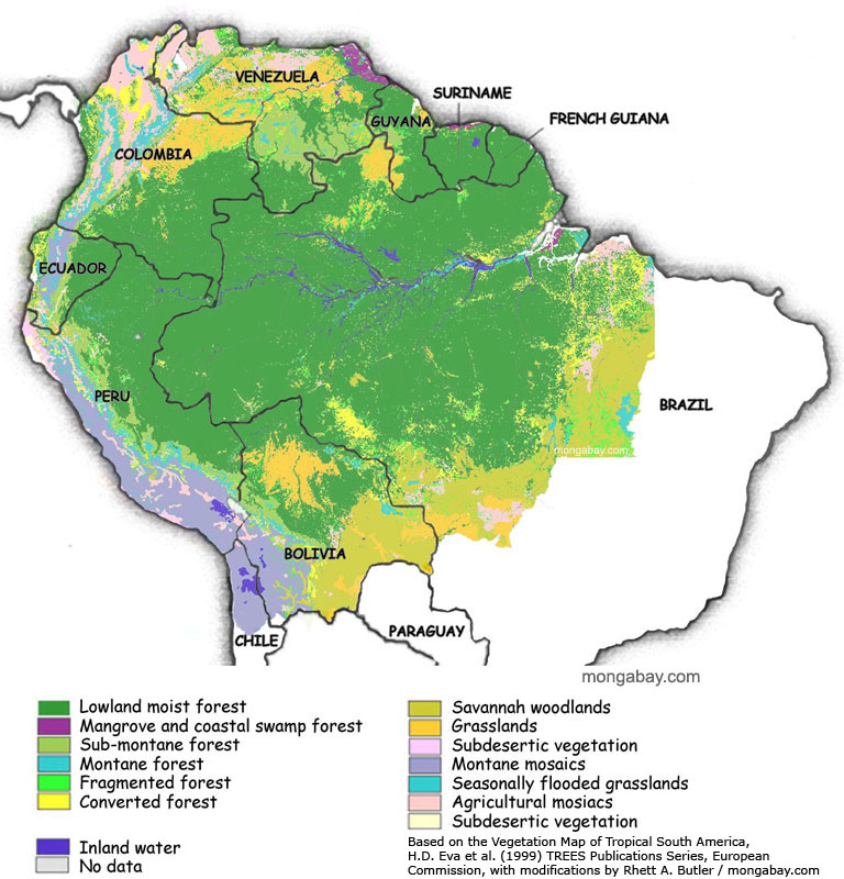 Map of the Amazon