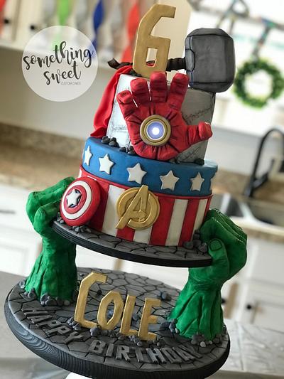 Avengers Cake - Cake by Something Sweet