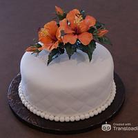 Hibiscus cake