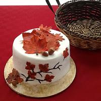 Autumn Leaves Cake