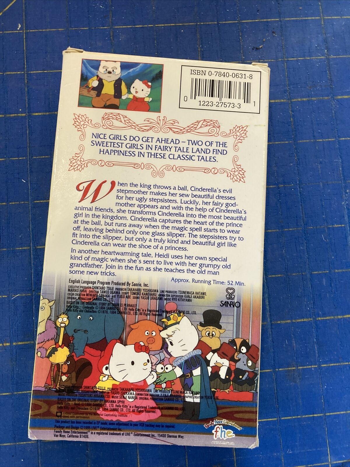 Hello Kitty - Cinderella (VHS 1995) Vintage 90s Anime FHE Sanrio Video ...