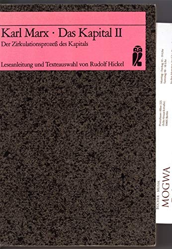 Beispielbild fr Das Kapital II. Kritik der politischen konomie zum Verkauf von Gerald Wollermann