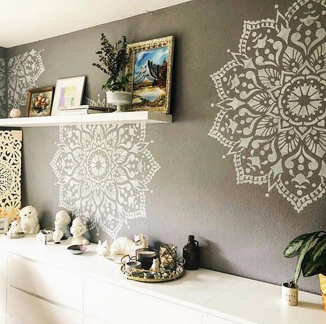 Stencil Accent Wall Ideas