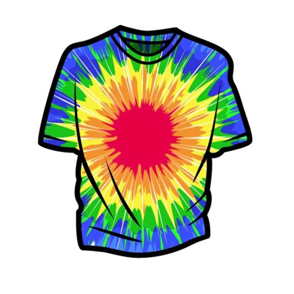 Tie Dye Shirt Clip Art N12