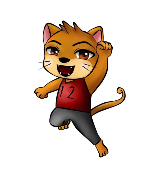 Clip art of Animated Cartoon Cougar