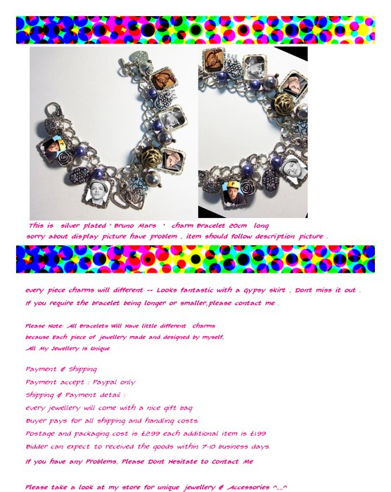 description of a bracelet as a picture for a clipart