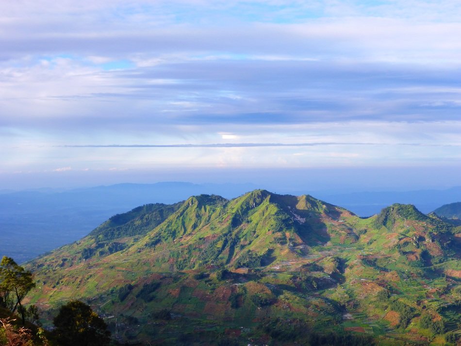 scenic mountain landscape, indonesia